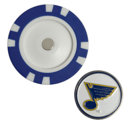 Officially Licensed St. Louis Blues Poker Chip Golf Ball Marker - Club Rehab