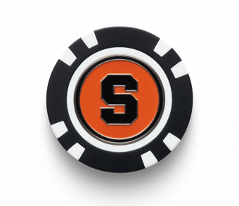 Syracuse Orange Poker Chip Ball Marker