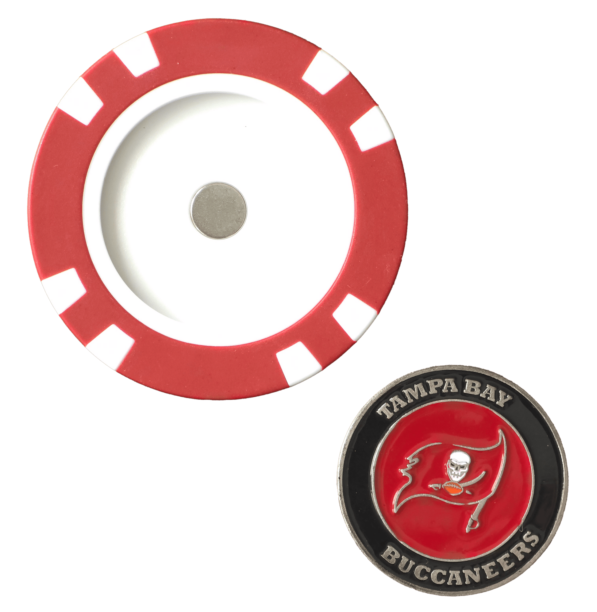 Officially Licensed Tampa Bay Buccaneers Poker Chip Ball Marker - Club Rehab