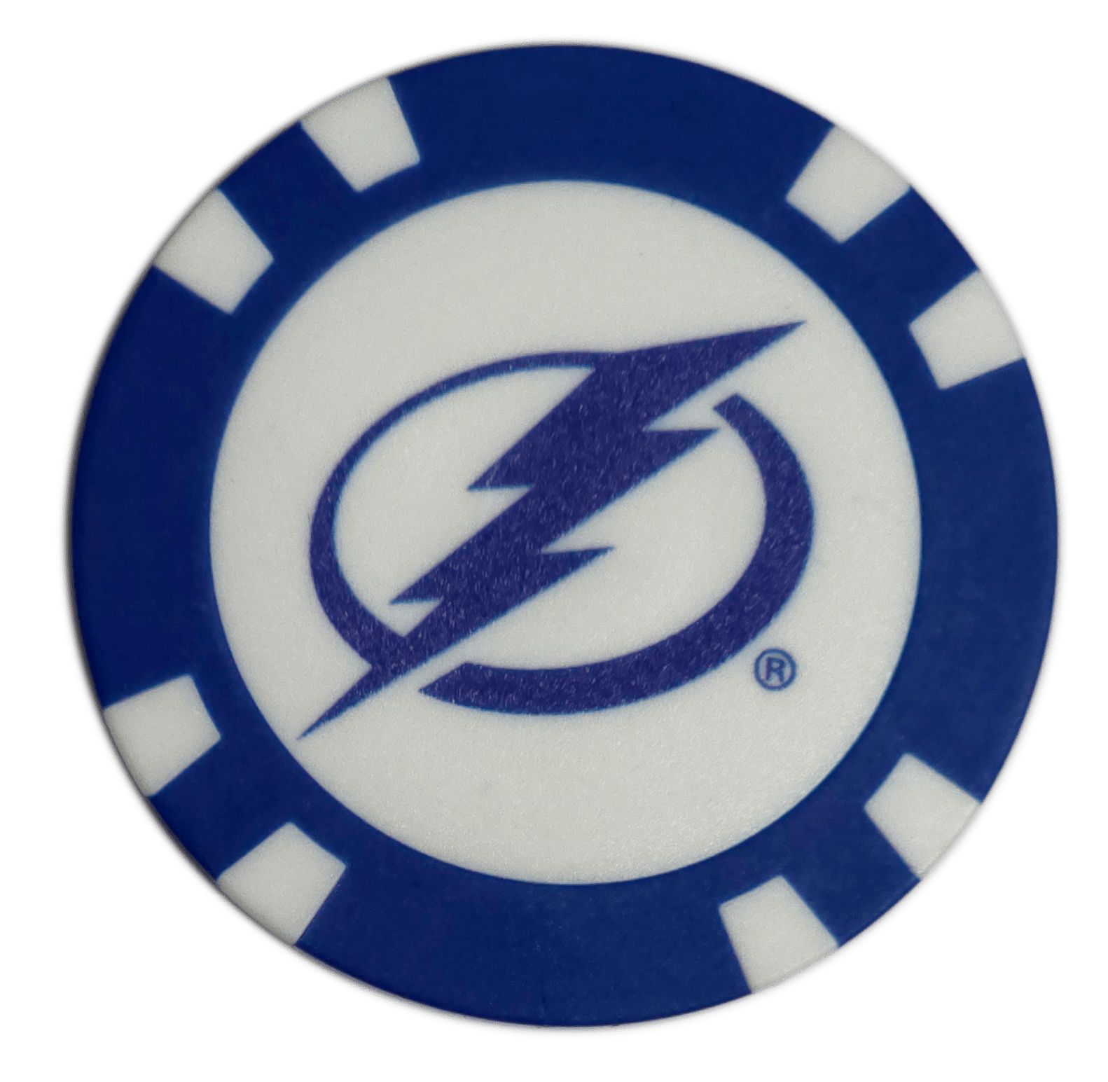 Officially Licensed Tampa Bay Lightning Poker Chip Golf Ball Marker - Club Rehab