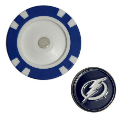 Officially Licensed Tampa Bay Lightning Poker Chip Golf Ball Marker - Club Rehab