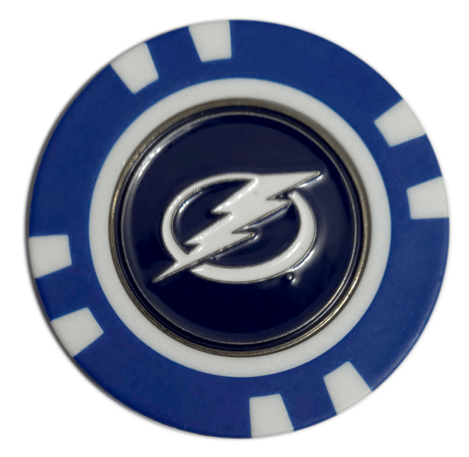 Officially Licensed Tampa Bay Lightning Poker Chip Golf Ball Marker - Club Rehab