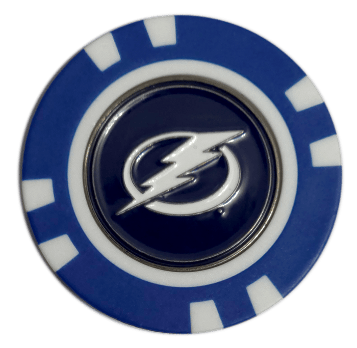 Officially Licensed Tampa Bay Lightning Poker Chip Golf Ball Marker - Club Rehab