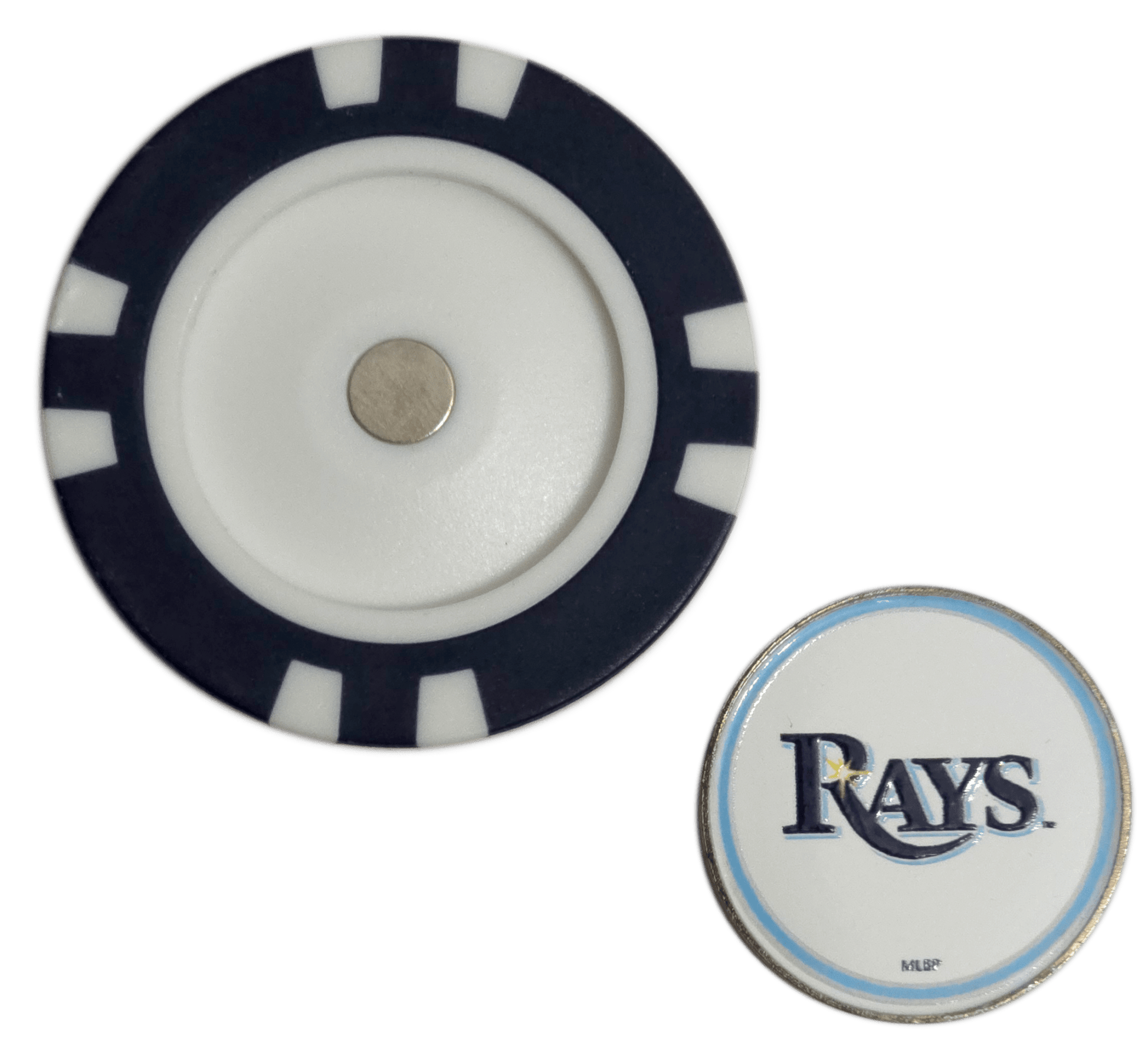 Officially Licensed Tampa Bay Rays Poker Chip Golf Ball Marker - Club Rehab