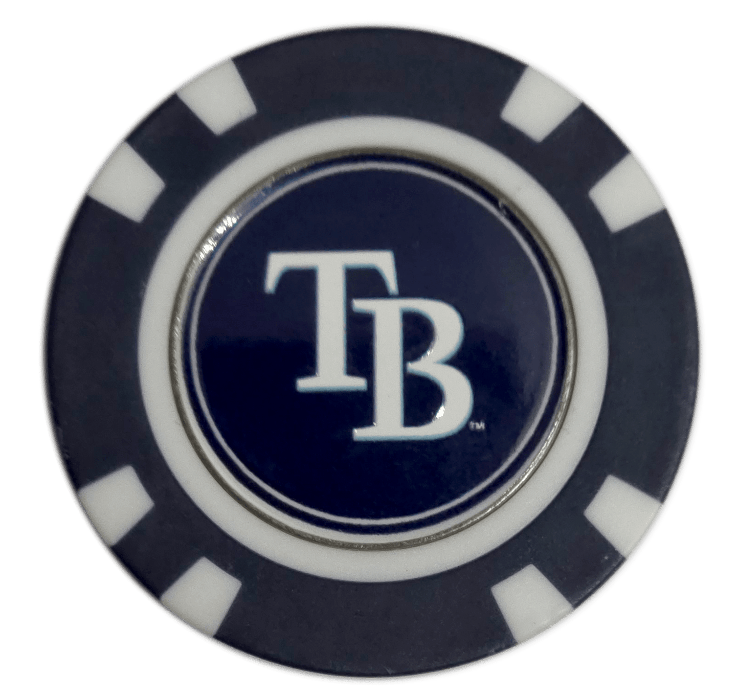 Officially Licensed Tampa Bay Rays Poker Chip Golf Ball Marker - Club Rehab