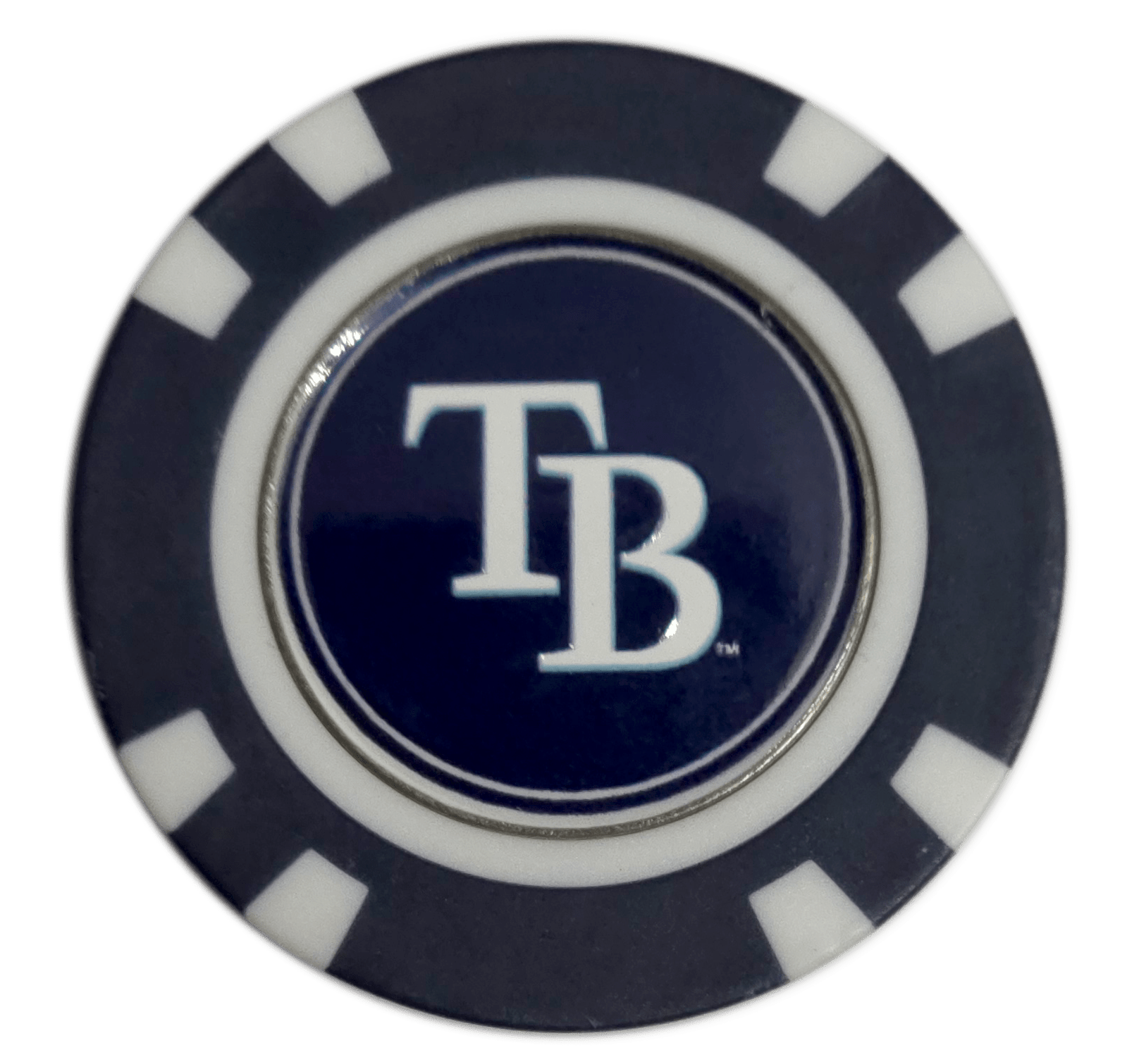 Officially Licensed Tampa Bay Rays Poker Chip Golf Ball Marker - Club Rehab
