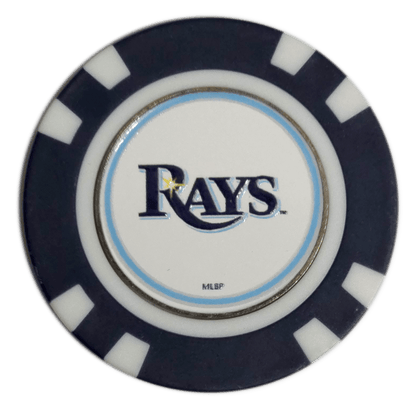 Officially Licensed Tampa Bay Rays Poker Chip Golf Ball Marker - Club Rehab