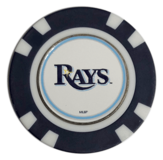 Officially Licensed Tampa Bay Rays Poker Chip Golf Ball Marker - Club Rehab