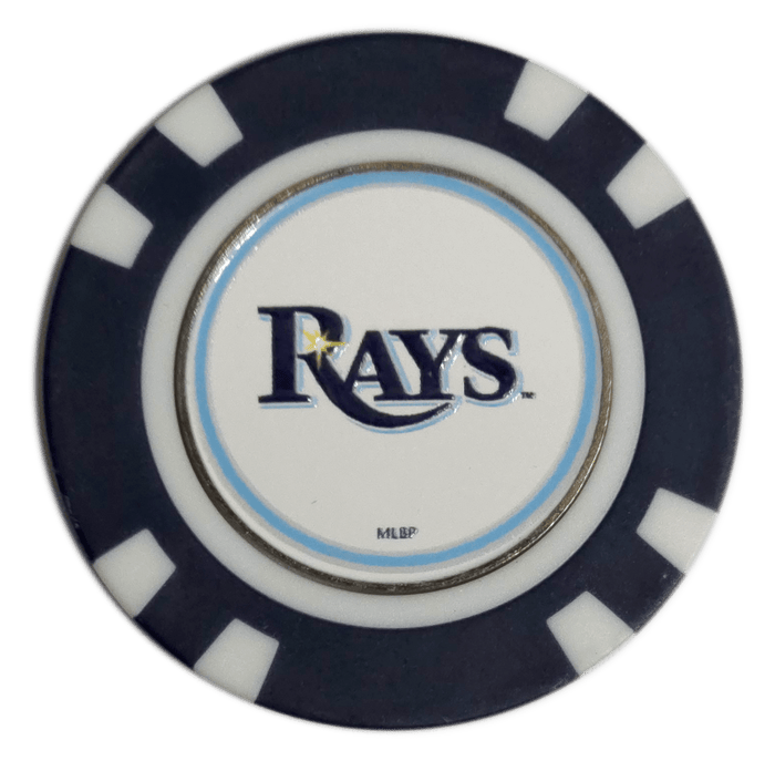 Officially Licensed Tampa Bay Rays Poker Chip Golf Ball Marker - Club Rehab