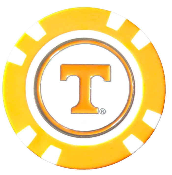 Officially Licensed Tennessee Volunteers Poker Chip Ball Marker - Club Rehab
