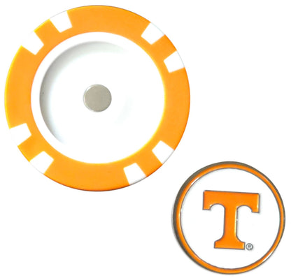 Officially Licensed Tennessee Volunteers Poker Chip Ball Marker - Club Rehab