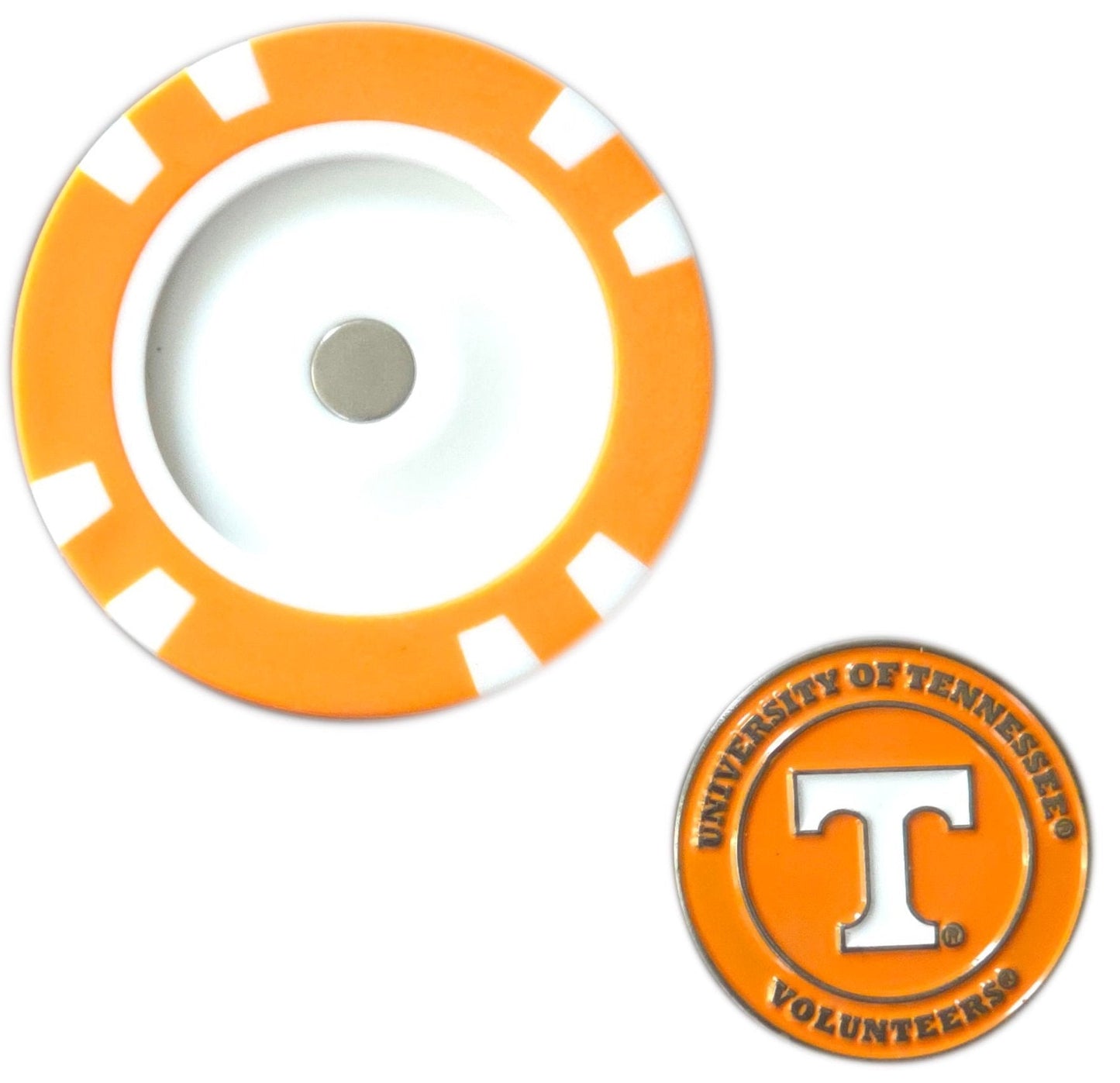 Officially Licensed Tennessee Volunteers Poker Chip Ball Marker - Club Rehab