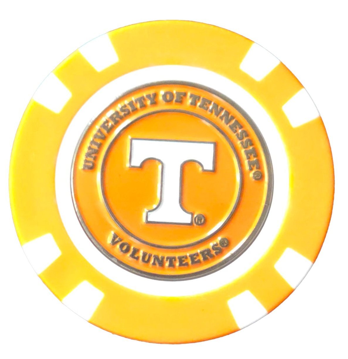Officially Licensed Tennessee Volunteers Poker Chip Ball Marker - Club Rehab