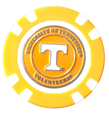 Officially Licensed Tennessee Volunteers Poker Chip Ball Marker - Club Rehab