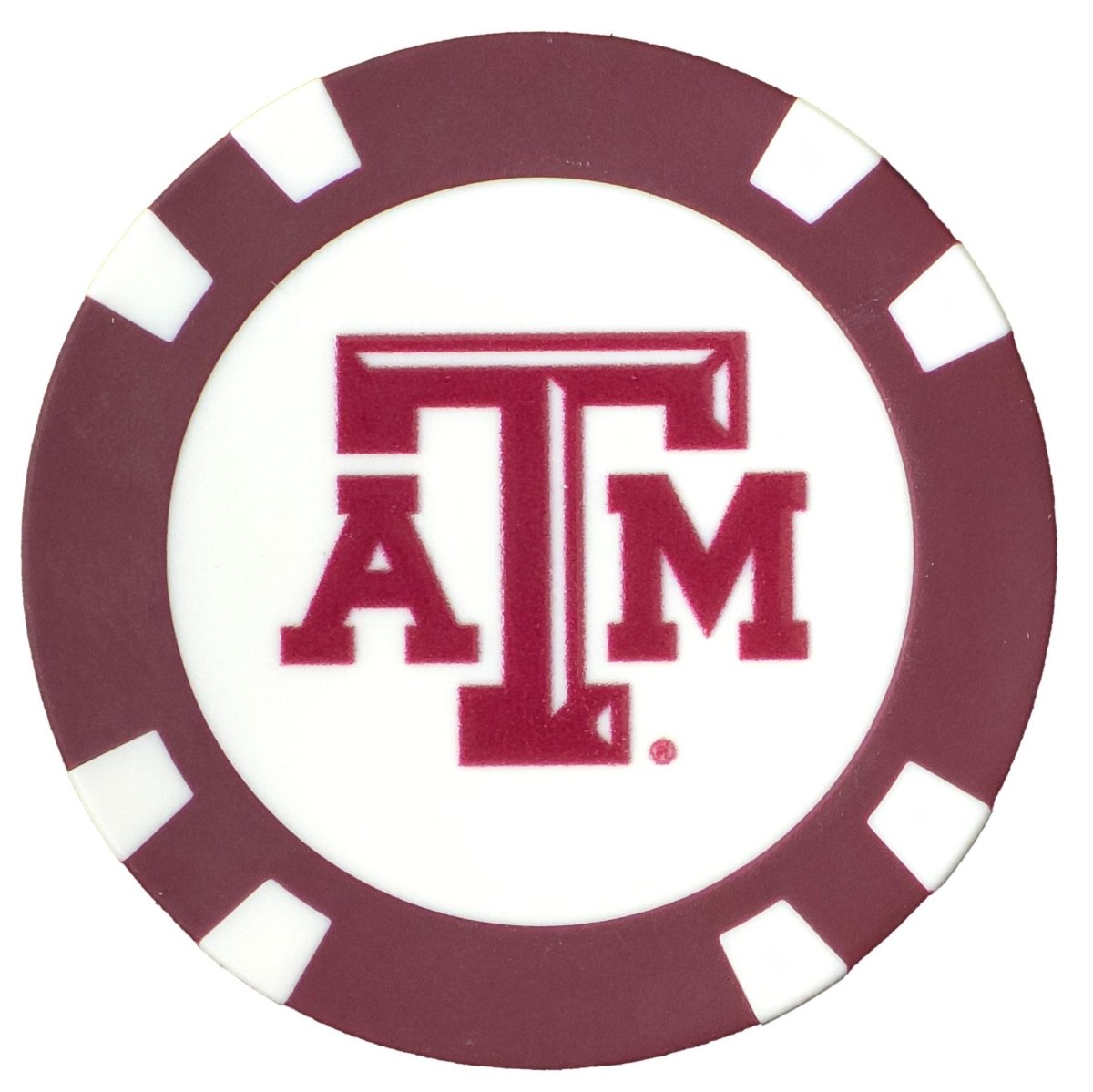 Officially Licensed Texas A&M Aggies Poker Chip Ball Marker - Club Rehab - Golf Ball MarkerOfficially Licensed Texas A&M Aggies Poker Chip Ball Marker