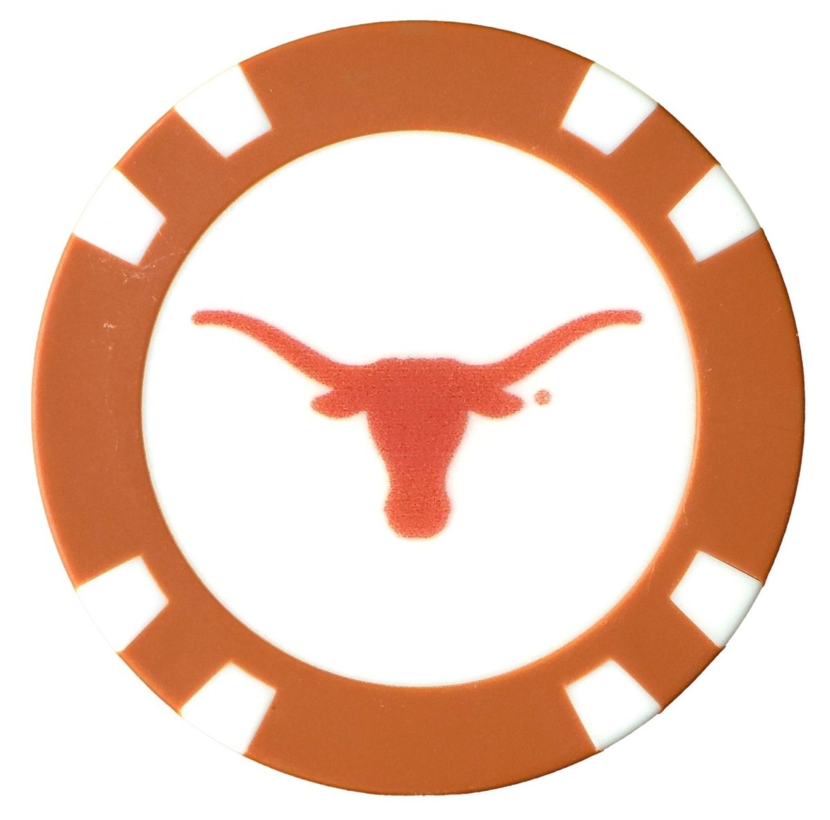 Officially Licensed Texas Longhorns Poker Chip Ball Marker - Club Rehab - Golf Ball MarkerOfficially Licensed Texas Longhorns Poker Chip Ball Marker