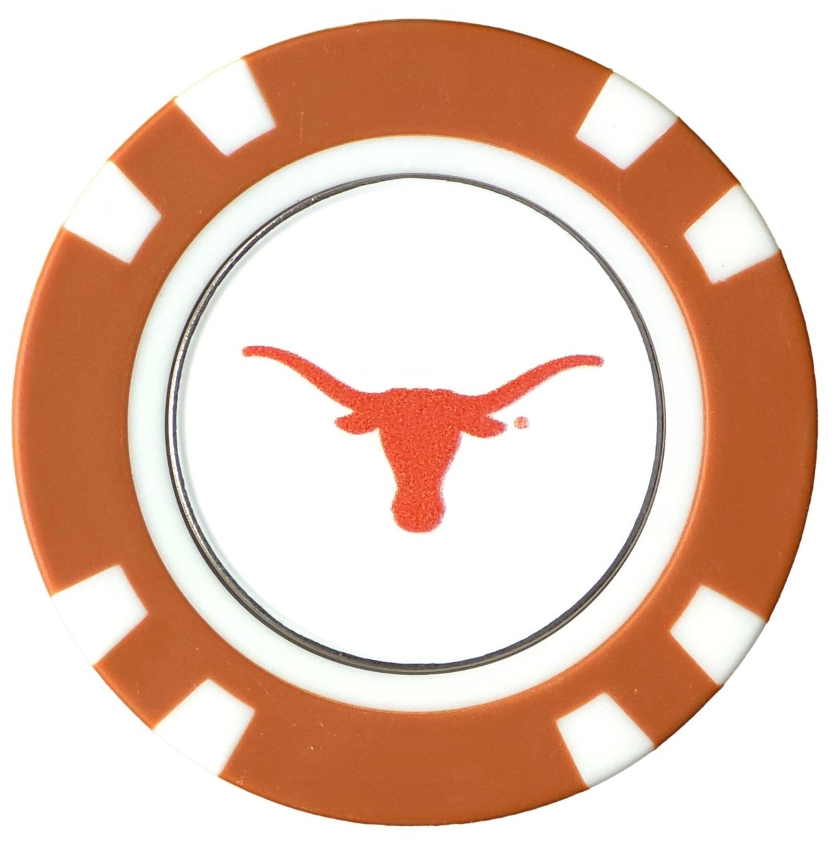 Officially Licensed Texas Longhorns Poker Chip Ball Marker - Club Rehab - Golf Ball MarkerOfficially Licensed Texas Longhorns Poker Chip Ball Marker