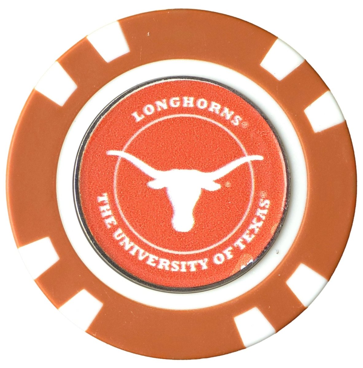 Officially Licensed Texas Longhorns Poker Chip Ball Marker - Club Rehab - Golf Ball MarkerOfficially Licensed Texas Longhorns Poker Chip Ball Marker