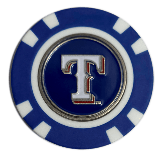 Officially Licensed Texas Rangers Poker Chip Golf Ball Marker - Club Rehab