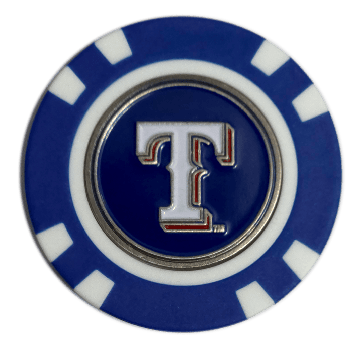 Officially Licensed Texas Rangers Poker Chip Golf Ball Marker - Club Rehab