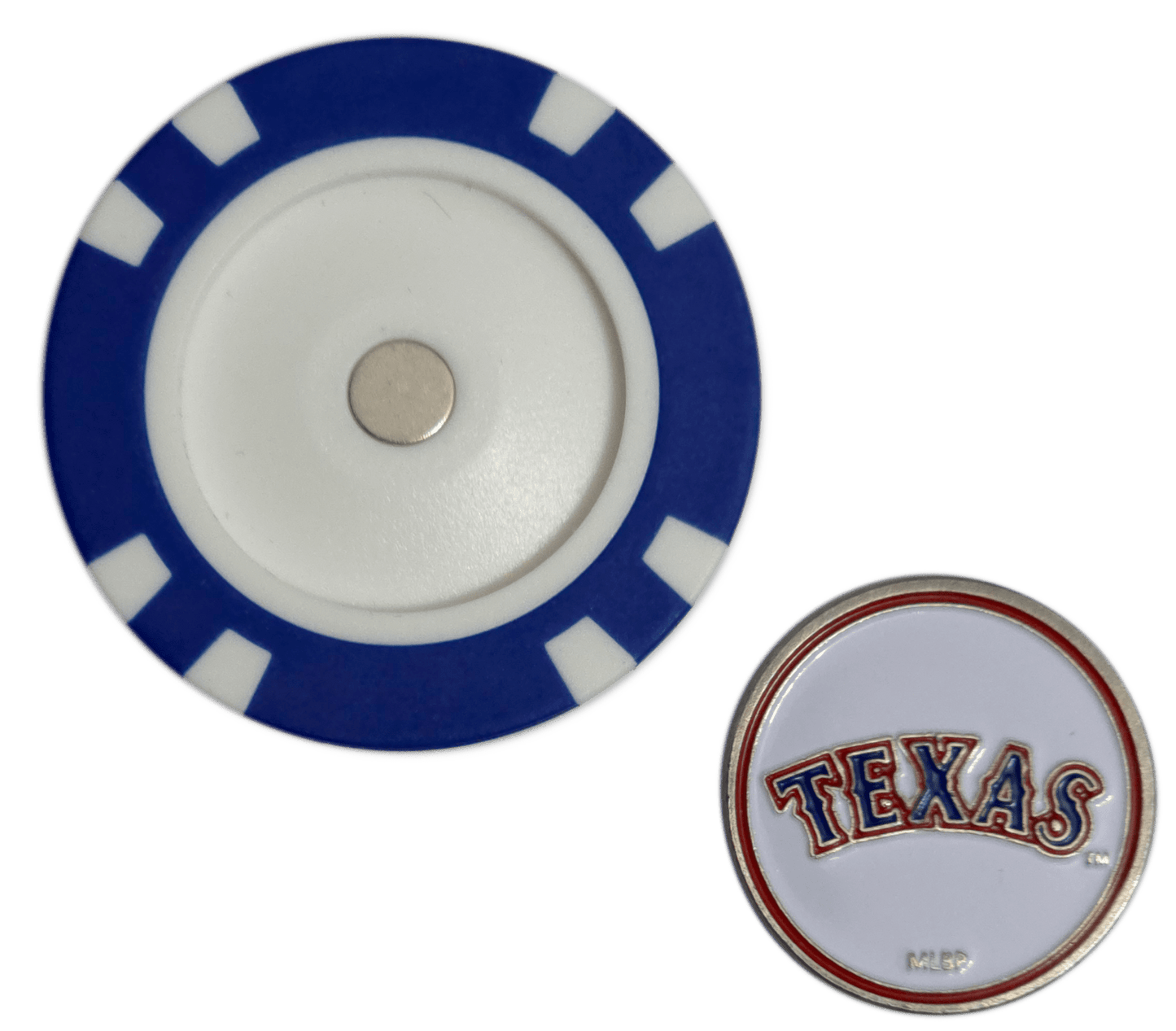 Officially Licensed Texas Rangers Poker Chip Golf Ball Marker - Club Rehab
