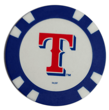 Officially Licensed Texas Rangers Poker Chip Golf Ball Marker - Club Rehab