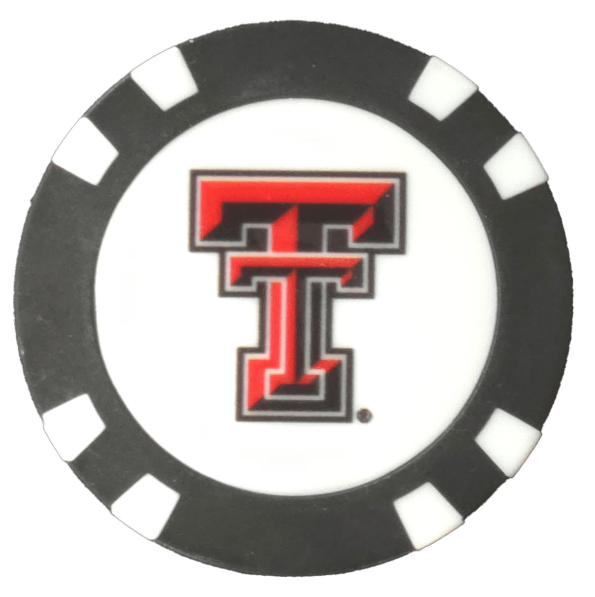 Officially Licensed Texas Tech Red Raiders Poker Chip Ball Marker - Club Rehab