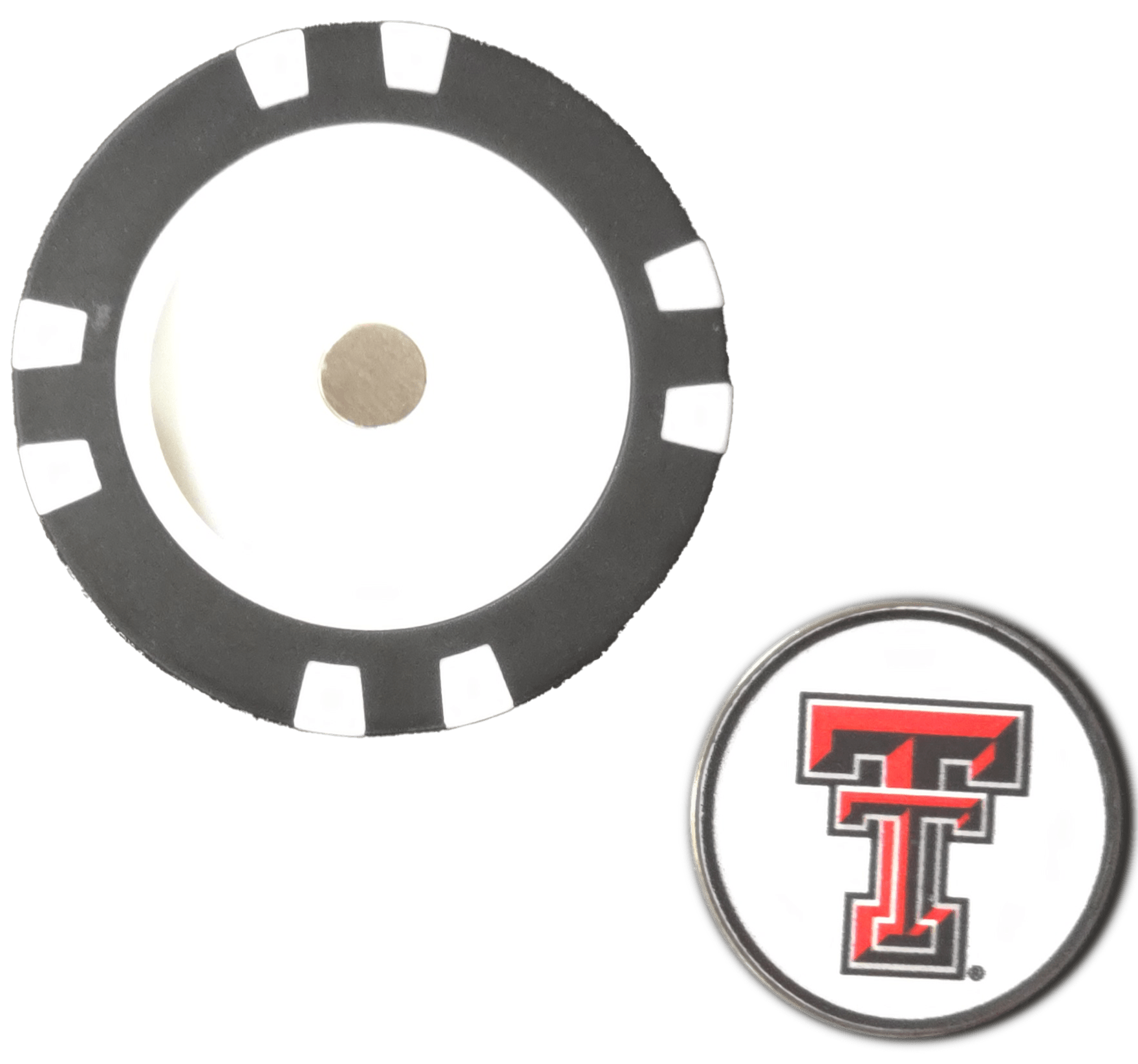 Officially Licensed Texas Tech Red Raiders Poker Chip Ball Marker - Club Rehab