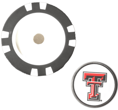 Officially Licensed Texas Tech Red Raiders Poker Chip Ball Marker - Club Rehab