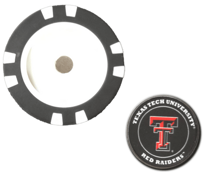 Officially Licensed Texas Tech Red Raiders Poker Chip Ball Marker - Club Rehab
