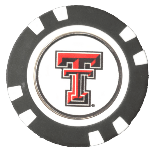 Officially Licensed Texas Tech Red Raiders Poker Chip Ball Marker - Club Rehab