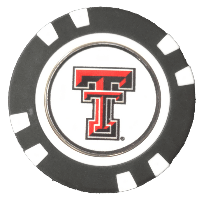 Officially Licensed Texas Tech Red Raiders Poker Chip Ball Marker - Club Rehab