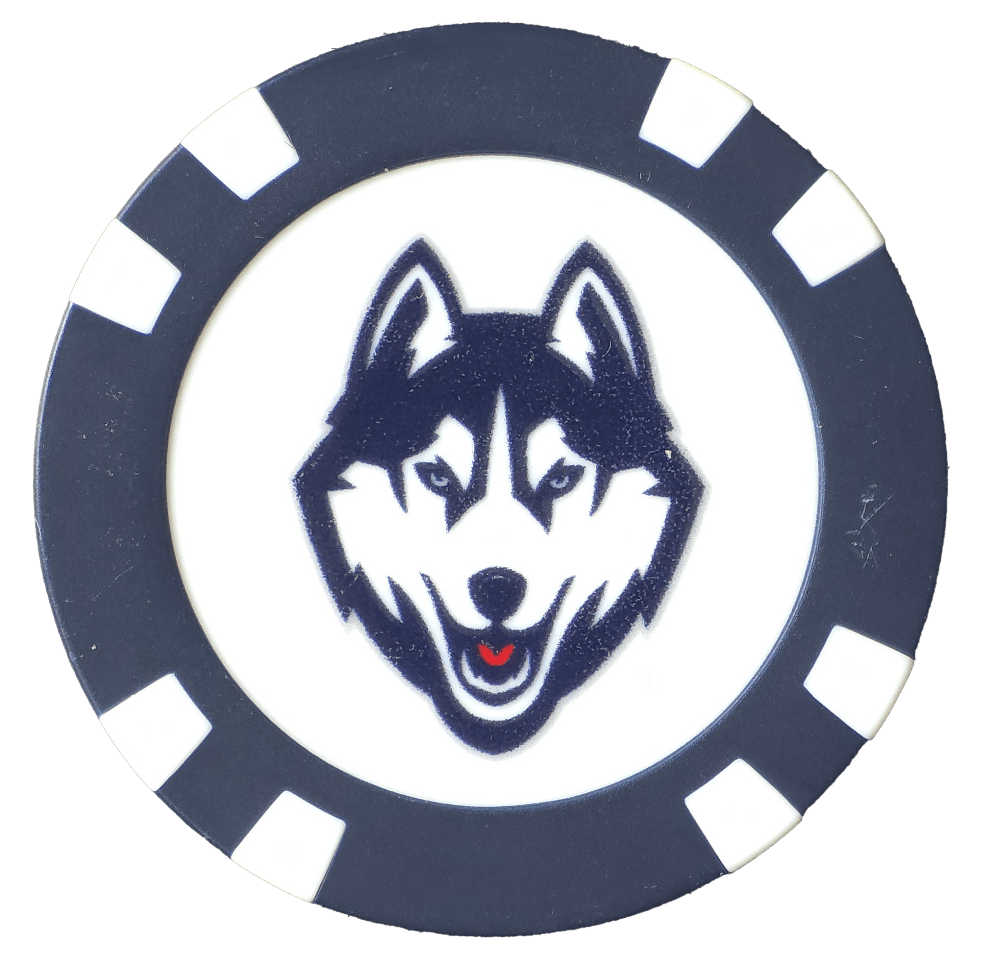 Officially Licensed UConn Huskies Poker Chip Ball Marker - Club Rehab
