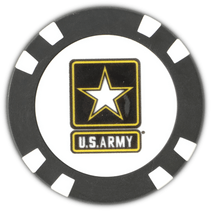 Officially Licensed U.S. Army Poker Chip Ball Marker - Club Rehab