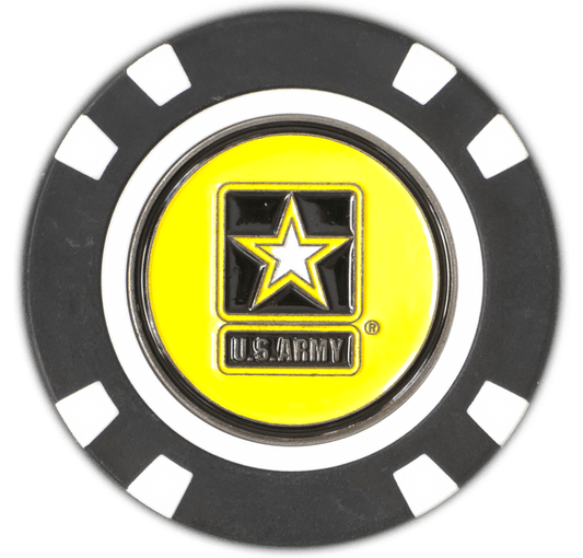 Officially Licensed U.S. Army Poker Chip Ball Marker - Club Rehab