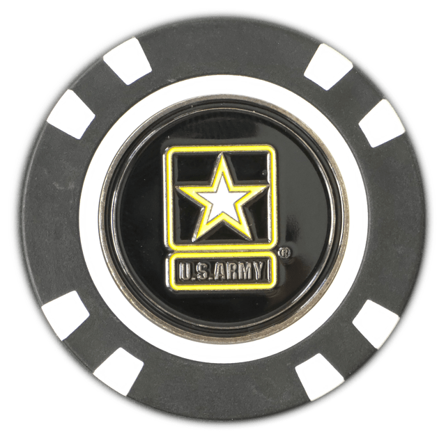 Officially Licensed U.S. Army Poker Chip Ball Marker - Club Rehab