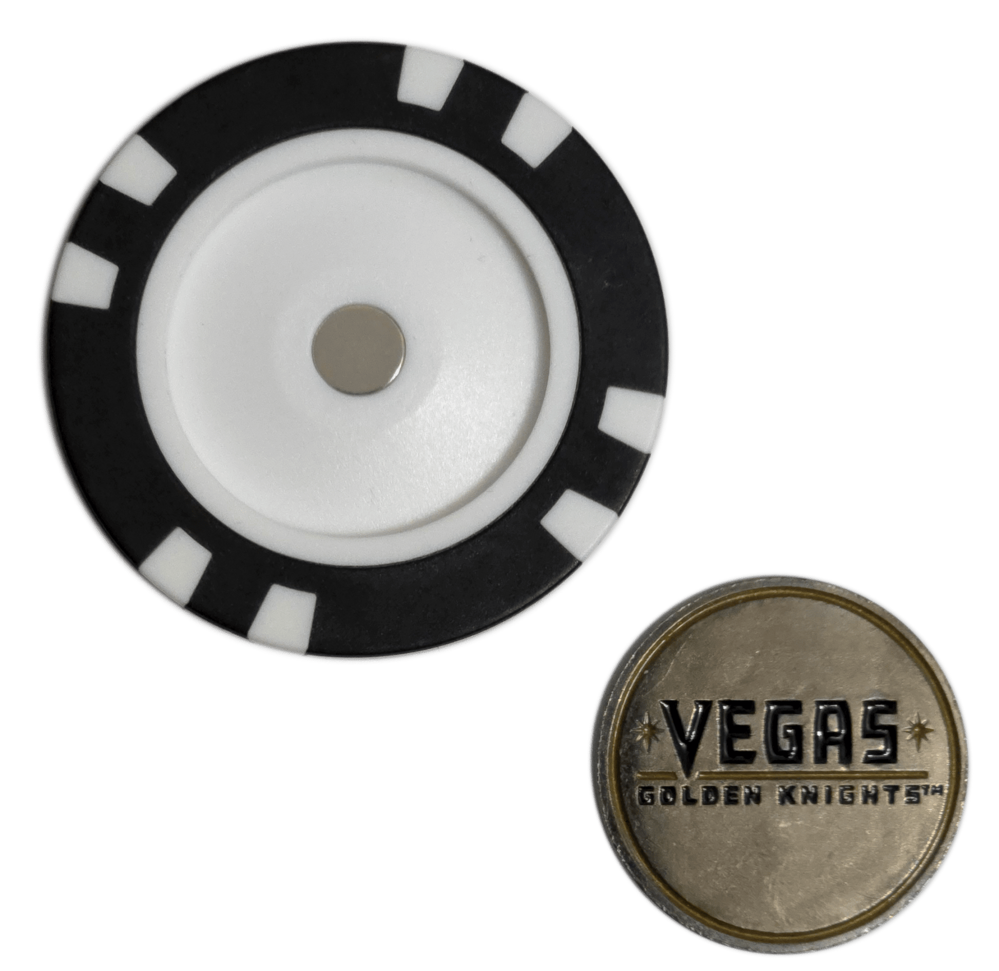 Officially Licensed Vegas Golden Knights Poker Chip Golf Ball Marker - Club Rehab