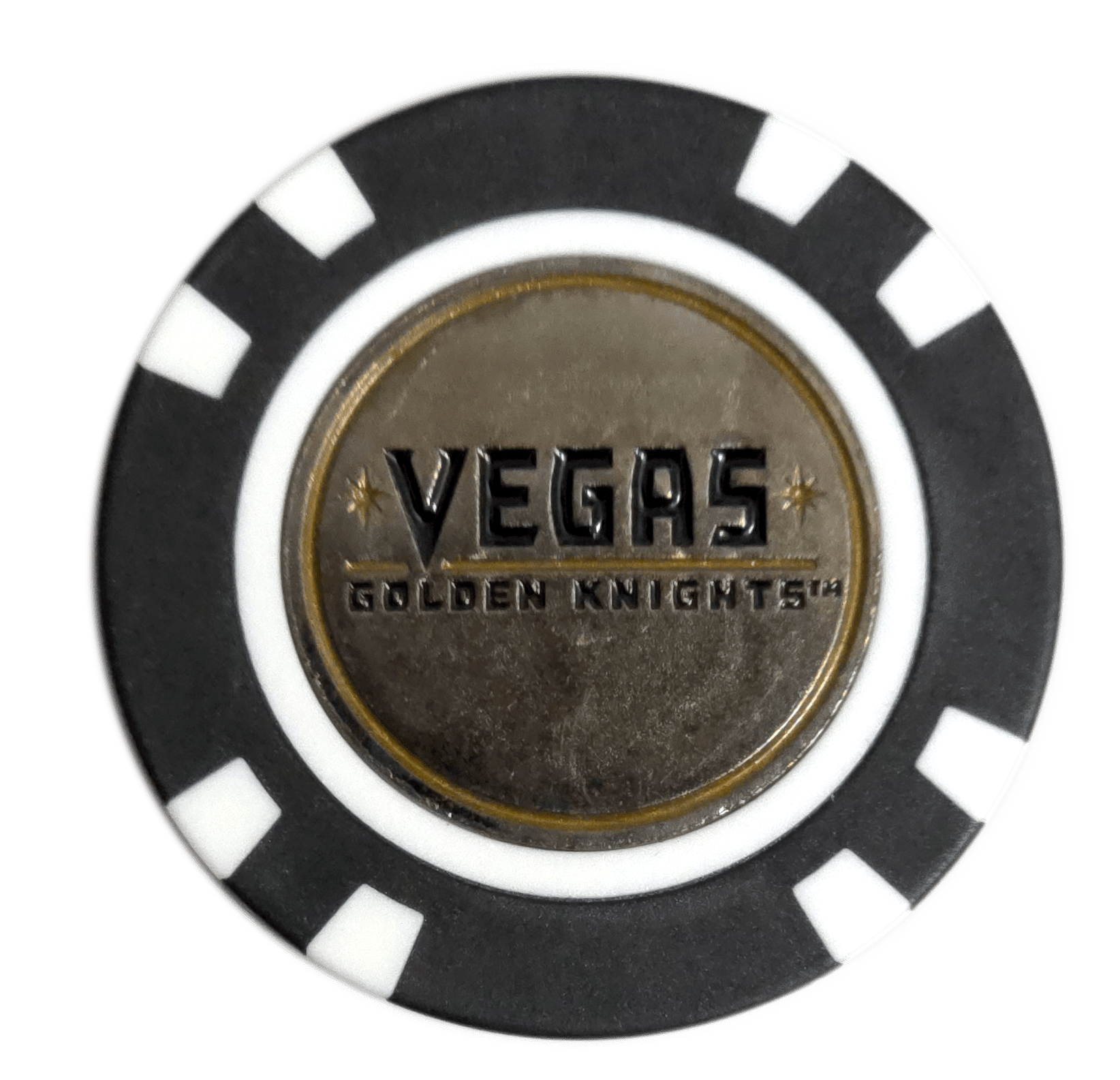 Officially Licensed Vegas Golden Knights Poker Chip Golf Ball Marker - Club Rehab