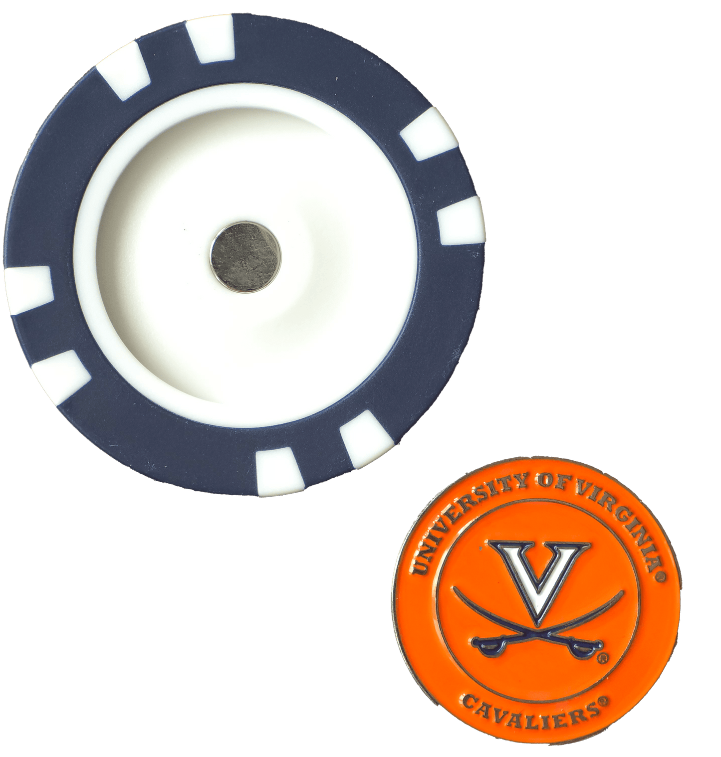 Officially Licensed Virginia Cavaliers Poker Chip Ball Marker - Club Rehab