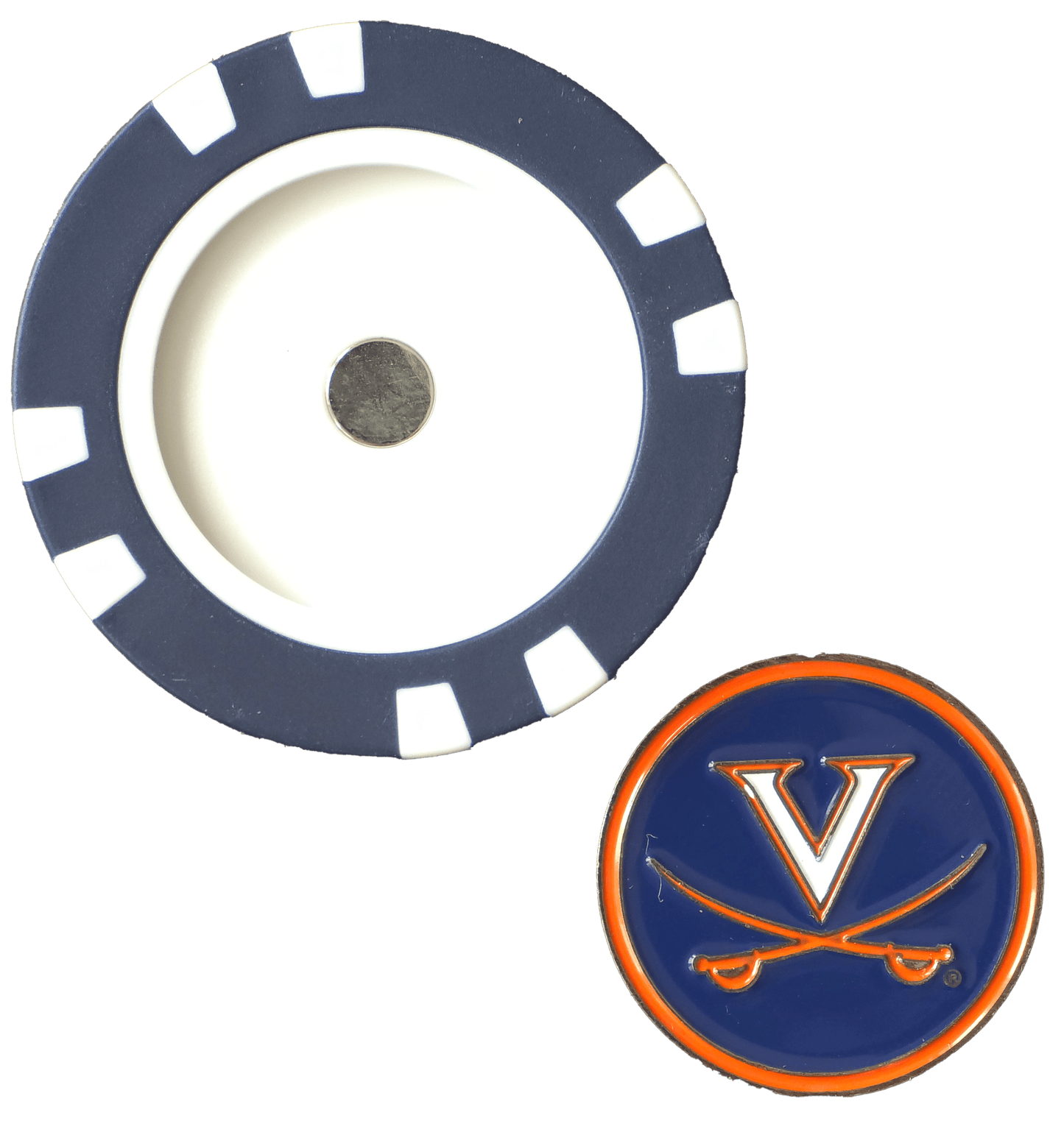 Officially Licensed Virginia Cavaliers Poker Chip Ball Marker - Club Rehab