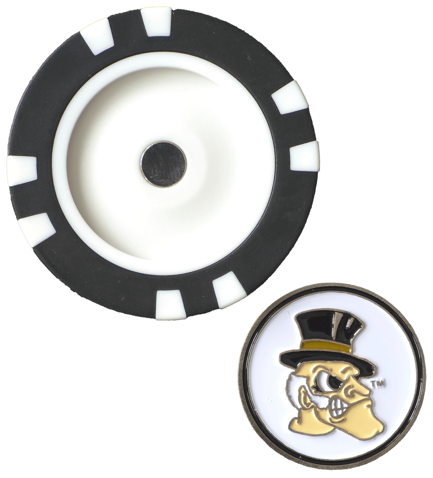 Officially Licensed Wake Forest Demon Deacons Poker Chip Ball Marker - Club Rehab