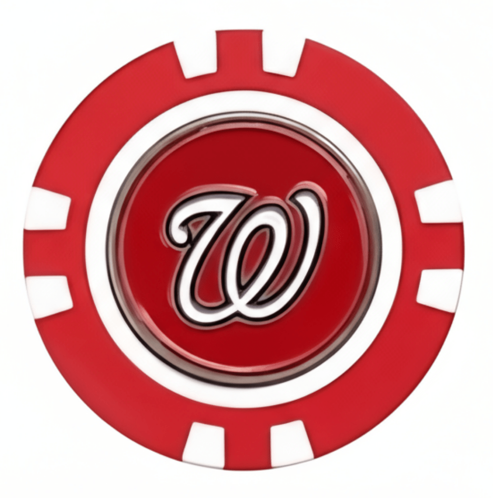 Officially Licensed Washington Nationals Poker Chip Ball Marker - Club Rehab