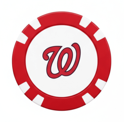 Officially Licensed Washington Nationals Poker Chip Ball Marker - Club Rehab