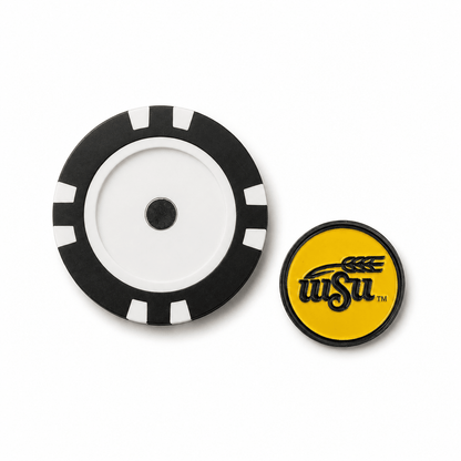 Officially Licensed Wichita State Shockers Poker Chip Ball Marker - Club Rehab