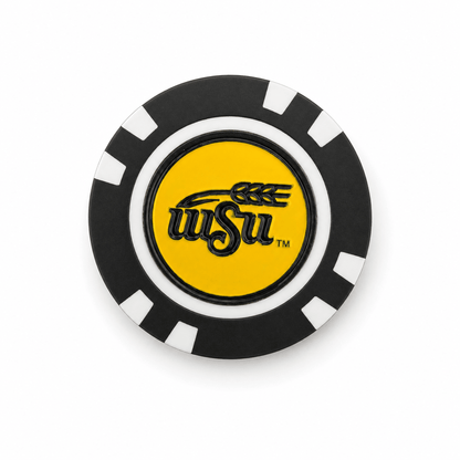 Officially Licensed Wichita State Shockers Poker Chip Ball Marker - Club Rehab