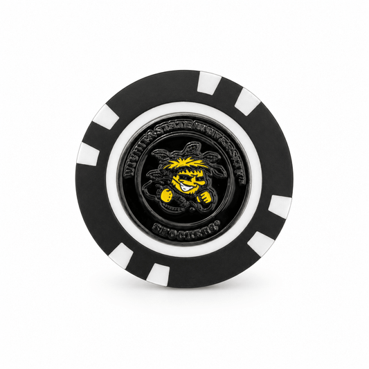 Officially Licensed Wichita State Shockers Poker Chip Ball Marker - Club Rehab