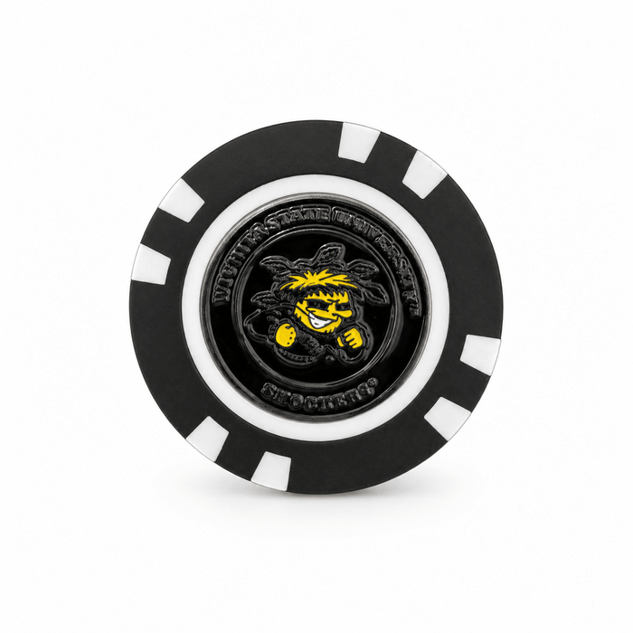 Officially Licensed Wichita State Shockers Poker Chip Ball Marker - Club Rehab
