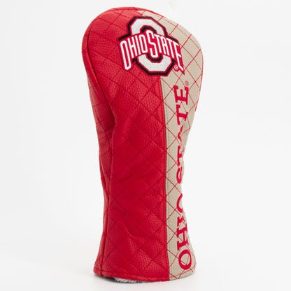 Ohio State Buckeyes Quilted Headcovers – Go Bucks Collection - Fairway Split - Club Rehab