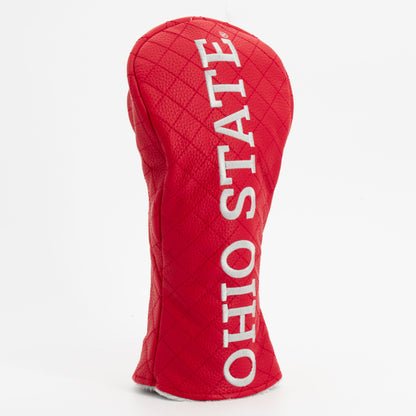 Ohio State Buckeyes Quilted Headcovers – Go Bucks Collection - Fairway Solid - Club Rehab