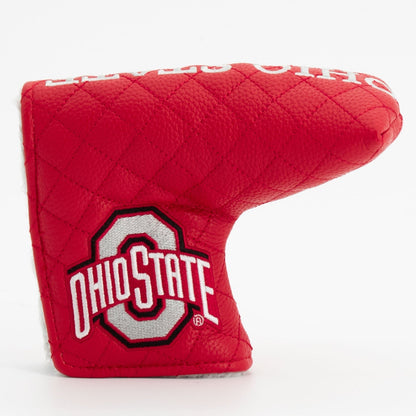 Ohio State Buckeyes Quilted Headcovers – Go Bucks Collection - Blade Putter Solid - Club Rehab